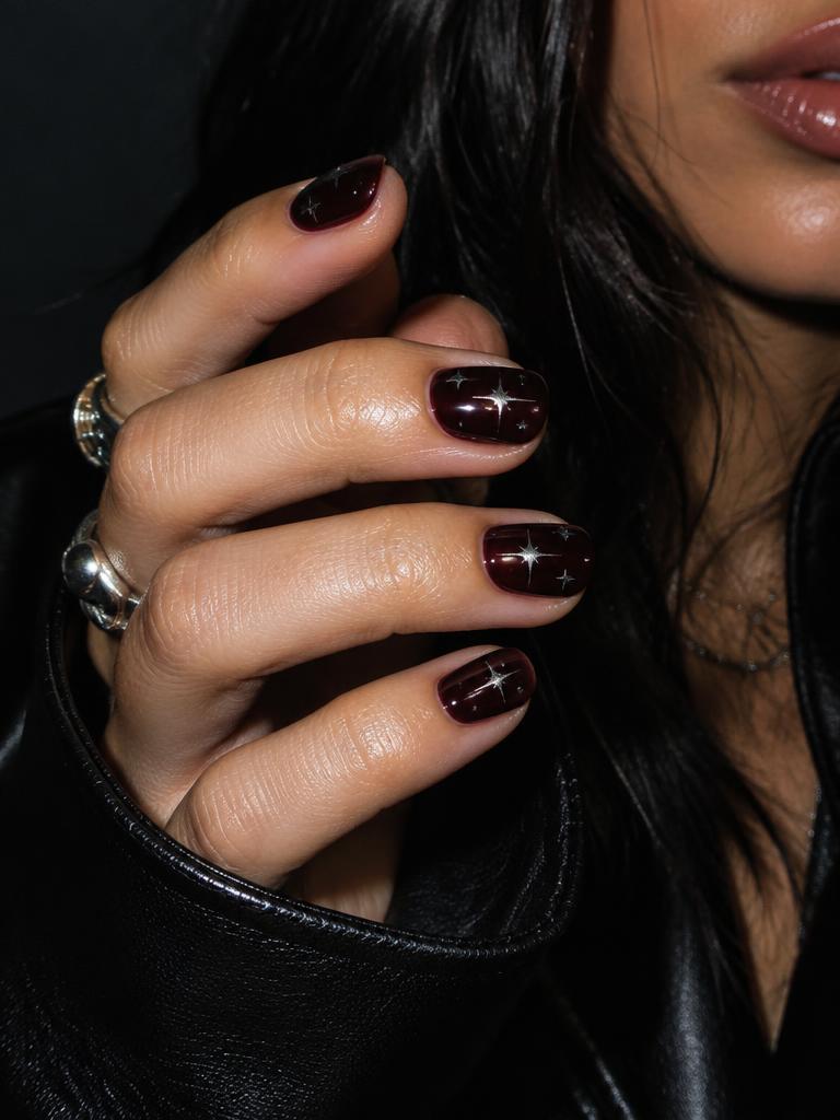 Cherry starlight custom nail set